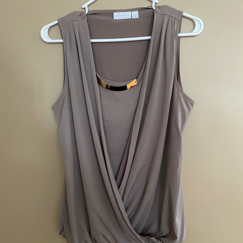 Tan blouse